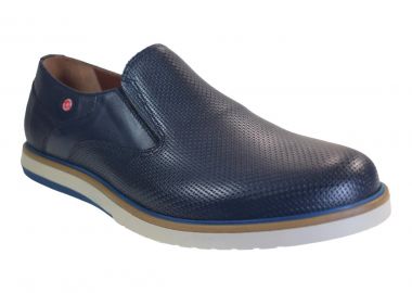 Robinson Ανδρικά Παπούτσια 66715 Μπλέ Δέρμα - Robinson - 