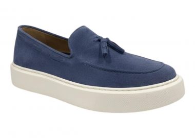 Robinson Ανδρικά Παπούτσια Μοκασίνια LOAFERS 69655 Τζίν Καστόρι Δέρμα - Robinson - 