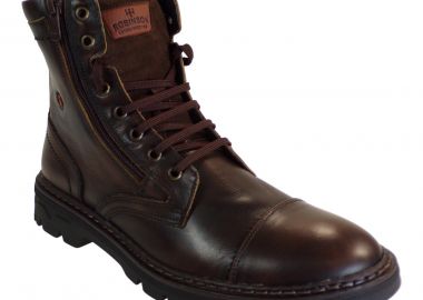 Robinson Ανδρικά Παπούτσια Μποτάκια Αρβυλάκια 75400 Καφέ Δέρμα - Robinson - 