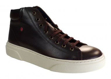 Robinson Ανδρικά Παπούτσια Μποτάκια SNEAKERS 69912 Καφέ Δέρμα - Robinson - 