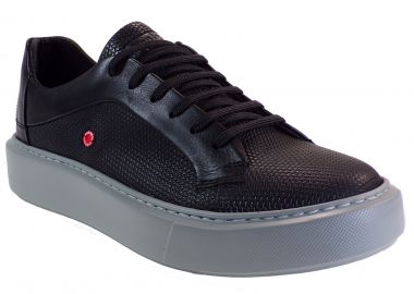 Robinson Ανδρικά Παπούτσια Sneakers 2261Μαύρο Δέρμα - Fratelli Robinson - 