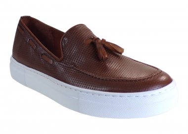 Robinson Ανδρικά Παπούτσια Sneakers LOAFERS 69546 Ταμπά Δέρμα - Robinson - 