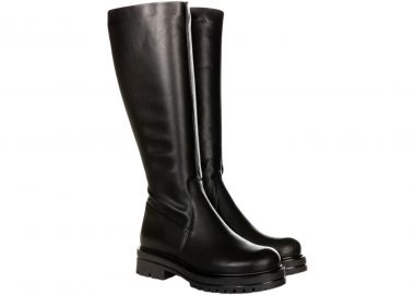 Robinson Γυναικεία Μπότα 129666 Μαύρο Δέρμα - Robinson - 