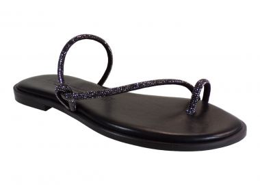 Robinson Γυναικεία Παντόφλες 9631 Μαύρο Δέρμα - Robinson - 