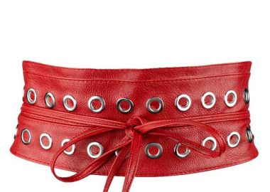 rock on ζώνη stud Obi red - PerfectDress.gr - 