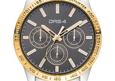 Ρολόι Χειρός DAS.4 Αναλογικό Με Γκρί Σκούρο Καντράν 2031350761-SILVER-GOLD Ανδρικό - DAS.4 - 