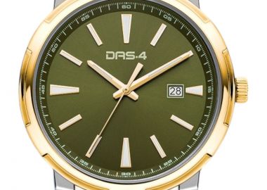 Ρολόι Χειρός DAS.4 Αναλογικό Με Λαδί Καντράν Two Tone Stainless Steel 2031350361-SILVER-GOLD Ανδρικό - DAS.4 - 