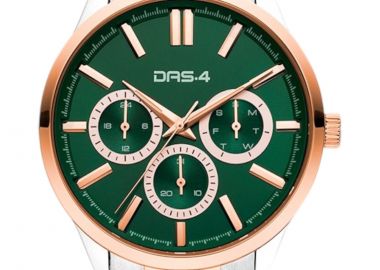 Ρολόι Χειρός DAS.4 Αναλογικό Με Πράσινο Καντράν 2031350971-SILVER-ROSEGOLD Ανδρικό - DAS.4 - 