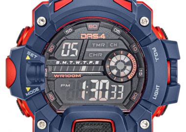 Ρολόι Χειρός DAS.4 LD09 Ψηφιακό Με Μπλε Κάσα 40024-BLUE Ανδρικό - DAS.4 - 
