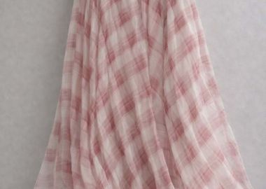 romantic καρώ organtine φούστα Gwen - PerfectDress.gr - 