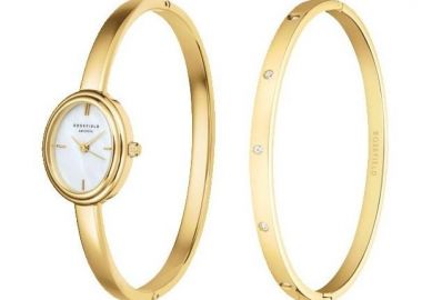 ROSEFIELD Studio Bangle Gift Set - BWGCG-X293 Gold case with Stainless Steel Bracelet - Rosefield - 