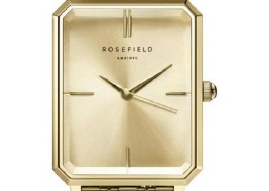 ROSEFIELD The Octagon - OCGSG-O65 Gold case with Stainless Steel Bracelet - Rosefield - 