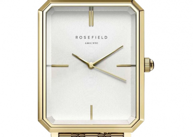 ROSEFIELD The Octagon - OCWSG-O40 Gold case with Stainless Steel Bracelet - Rosefield - 