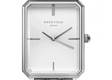 ROSEFIELD The Octagon - OCWSS-O41 Silver case with Stainless Steel Bracelet - Rosefield - 
