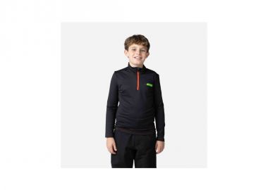ROSSIGNOL Boy Hero 12 Zip Warm Stretch Sweatshirt Black - Rossignol - 