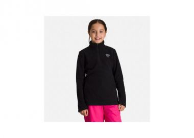 ROSSIGNOL Girl 12 Zip Fleece Sweatshirt Black - Rossignol - 