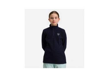 ROSSIGNOL Girl 12 Zip Fleece Sweatshirt Navy Blue - Rossignol - 