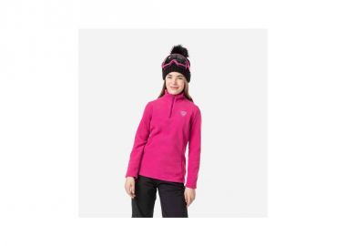 Rossignol Girl 12 Zip Fleece Sweatshirt Pink - Rossignol - 