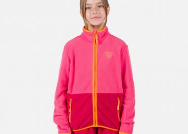 Rossignol Jr Strawpile Fleece Fz Pink Sweatshirt - Rossignol - 