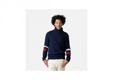 Rossignol Signature Rl Knit Navy Blue Sweater - Rossignol - 