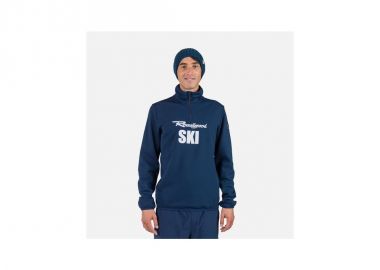 Rossignol Signature Ski Hz Fleece Navy Blue Sweatshirt - Rossignol - 