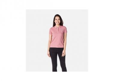 ROSSIGNOL W Logo Polo Shirt Pink - Rossignol - 