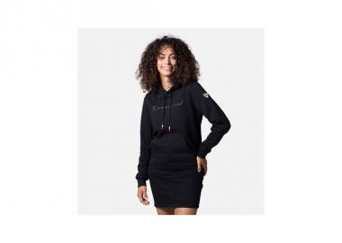ROSSIGNOL W Logo Sweat Hood Fl black - Rossignol - 