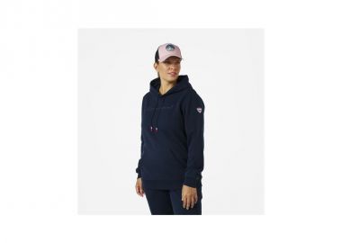 Rossignol W LOGO SWEAT HOOD FL navy blue - Rossignol - 