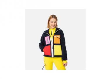 Rossignol W On Air Fleece Jkt Blue Sweatshirt - Rossignol - 