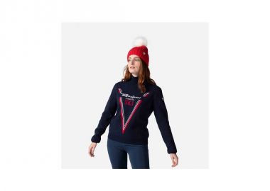 Rossignol W Victoire Tn Knit Navy Blue Sweater - Rossignol - 
