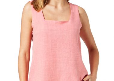 ΡΟΖ ΑΜΑΝΙΚΗ ΜΠΛΟΥΖΑ LINEN-LOOK - Anna Raxevsky - 