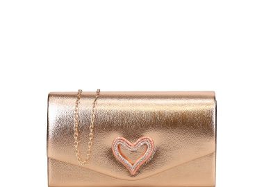 Ροζ χρυσό clutch τσαντάκι - MIGATO - 