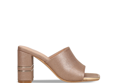 Ροζ χρυσό mule πέδιλο - MIGATO - 
