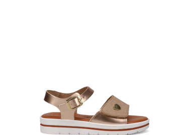 Ροζ χρυσό παιδικό πέδιλο - EASY WALK - 