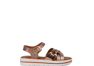 Ροζ χρυσό παιδικό πέδιλο - EASY WALK - 