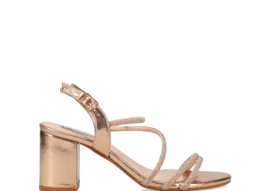 Ροζ χρυσό πέδιλο - CAMILLE - 