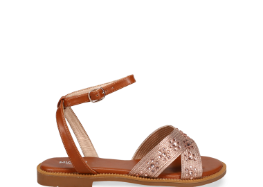 Ροζ χρυσό σανδάλι - MIGATO - 