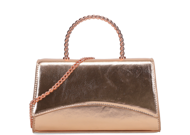 Ροζ χρυσό τσαντάκι χειρός - MIGATO - 