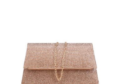 Ροζ χρυσό τσαντάκι φάκελος - MIGATO - 