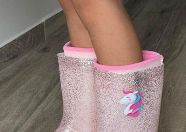 ΡΟΖ ΓΑΛΟΤΣΕΣ ΜΕ ΓΚΛΙΤΕΡ - MAGIC PONY -  - 