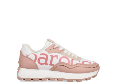 Ροζ-λευκό sneaker - ROCCOBAROCCO - 