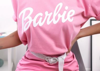 ΡΟΖ T-SHIRT BARBIE - sense-shop - 