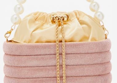 ΡΟΖ ΤΣΑΝΤΑΚΙ ΜΕ ΣΤΡΑΣ ΚΑΙ ΠΕΡΛΕΣ - BARTOLINA - sense-shop - 