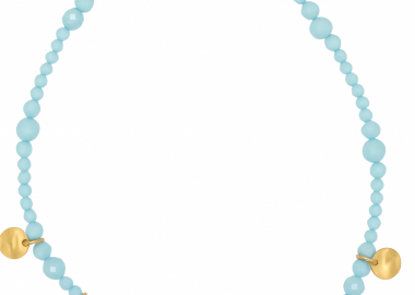 RUE DES MILLE Βραχιόλι από Ασήμι 925 Gold & Light Blue CAV-031-M1-T-AU - Rue Des Mille - 