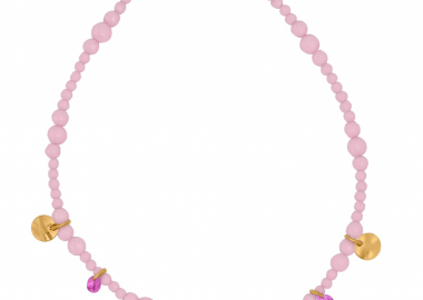 RUE DES MILLE Βραχιόλι από Ασήμι 925 Gold & Pink CAV-031-M1-R-AU - Rue Des Mille - 