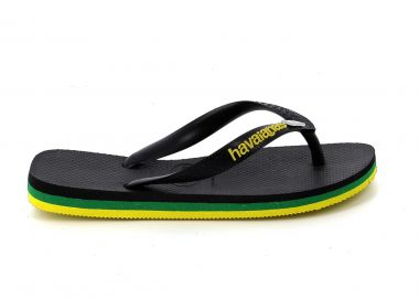 Σαγιονάρα Havaianas Brasil Layers Χρώματος Μαύρο 4140715-0090 - HAVAIANAS - 