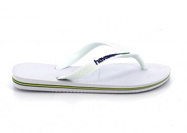 Σαγιονάρα Havaianas Brasil Logo Χρώματος Λευκό 4110850-0001 - HAVAIANAS - 