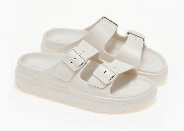 Σαγιονάρες δίσολες με δύο τοκάδες - Μπεζ - Issue - 