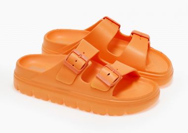 Σαγιονάρες δίσολες με δύο τοκάδες - Πορτοκαλί - Issue - 