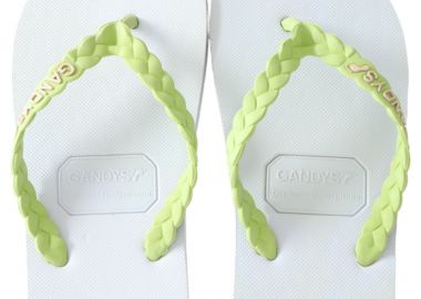 Σαγιονάρες Gandys Λαστιχένιες GLACIER-white-green Γυναικείο - Gandys - 